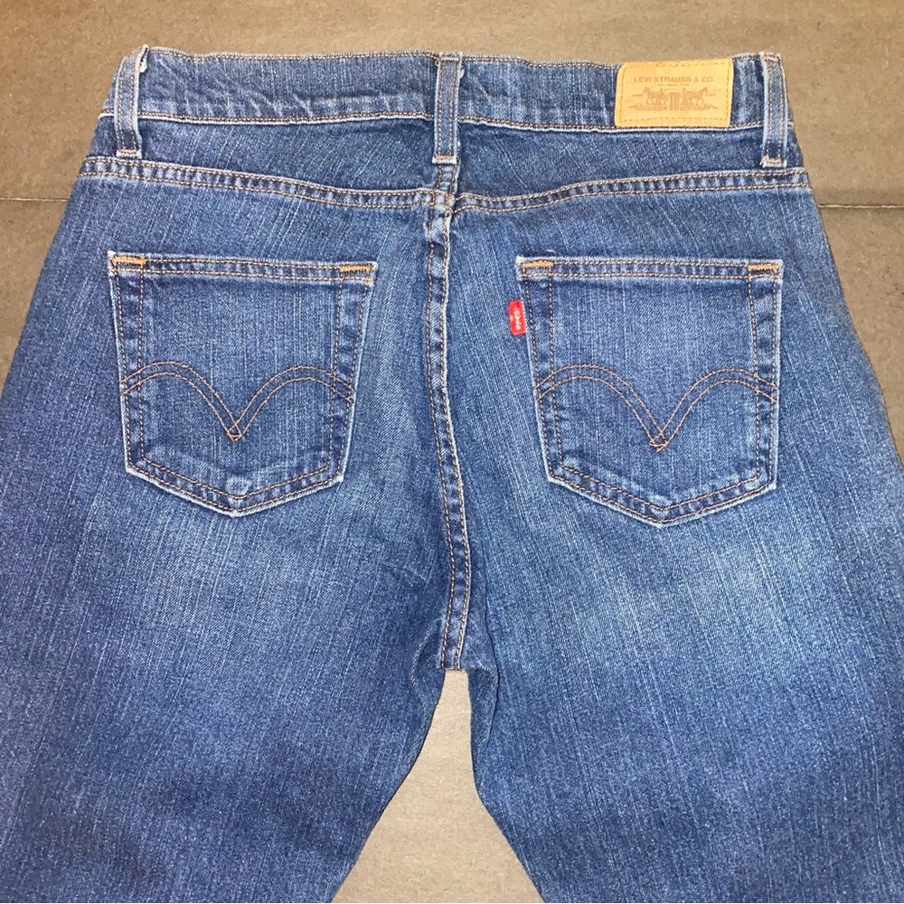 Levi's Size 10 Medium Curvy Boot Cut 529 Jeans - Dark Blue - Picture 7 of 15
